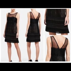 BCBG Maxazria black illusion dress